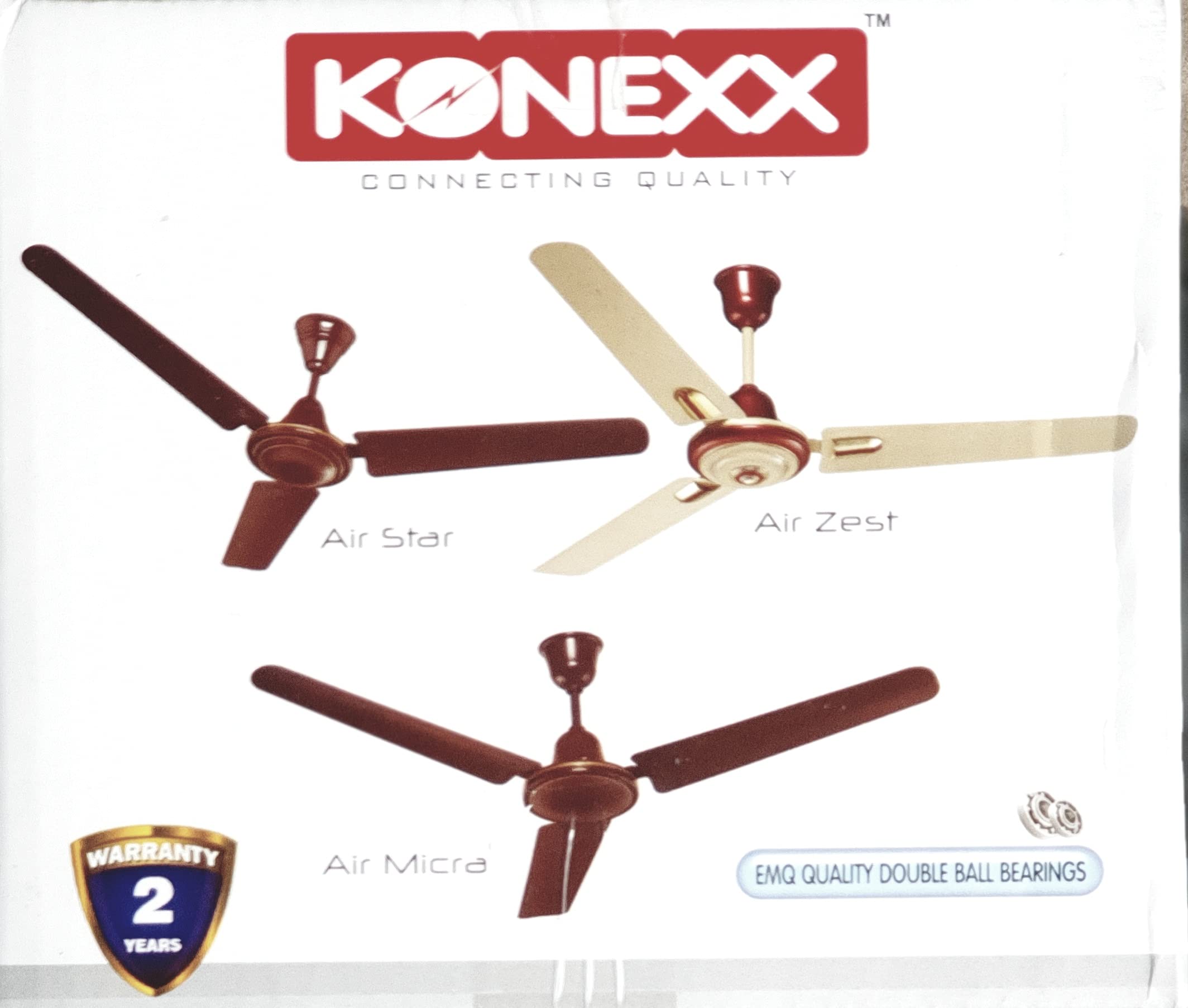 ひときっき Crown フェルン① Konexx Air Zest Ceiling Fan (1200 MM, Size 48